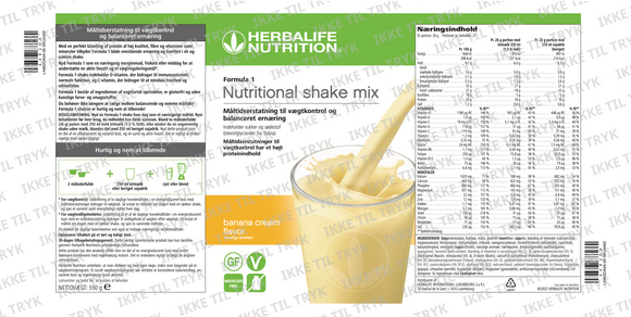 Formula 1 - Banana Cream, 550g