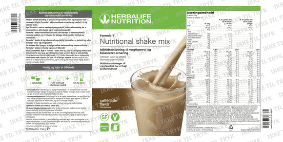 Formula 1 - Cafe Latte, 550g