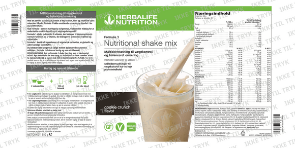 Formula 1 - Cookie Crunch, 550g