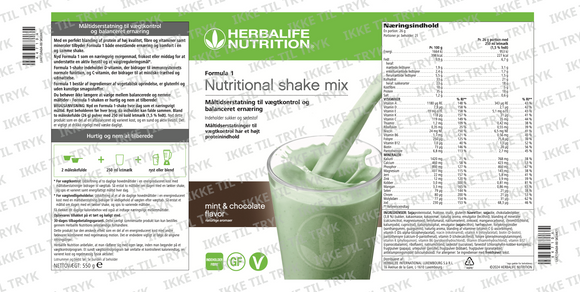 Formula 1 - Ernærningshake