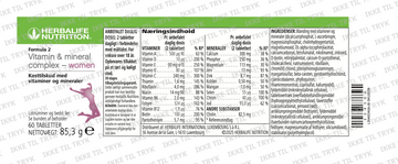 Formula 2 - Multivitamin Complex for Women - 0